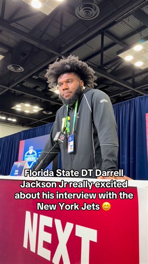 Florida State DT Darrell Jackson Jr really excited about his interview with the New York Jets #symonewiththesports #newyorkjets #nflcombine #fsufootball #nfldraft | Symone with the Sports