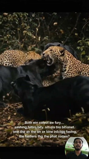 🐆⚔️ Rare Black Panther vs Leopard Showdown!