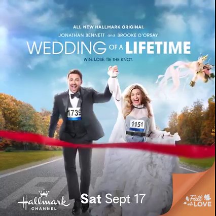 Love is in the air, and on the air, when two partners take on a televised competition to renew their romance in the all new "Wedding of a Lifetime," starring Brooke D'Orsay and Jonathan Bennett! | Hallmark Channel