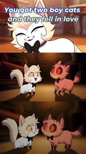 Cats falling in love - Hazbin Hotel