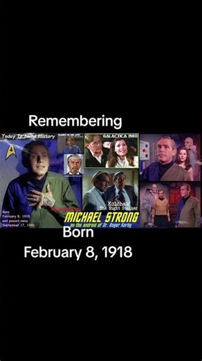 Remembering Michael Strong, born February 8, 1918 and passed away September 17, 1980.
