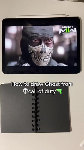 Drawing Tutorial: How to Draw Ghost from Call of Duty