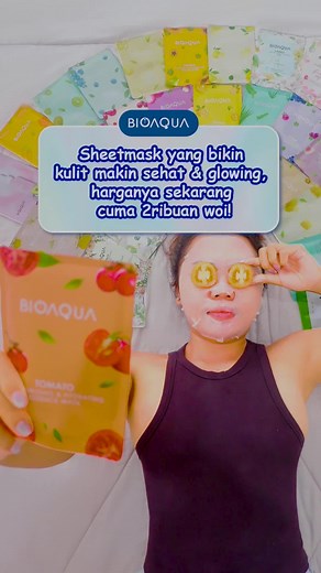 Sheetmask yang bikin kulit makin sehat & glowing! #BIOAQUA #beauty #RahasiaGlowing #ResepGlowUp #ZonaCantik #fyp #viral #sheetmask #promo #skincare