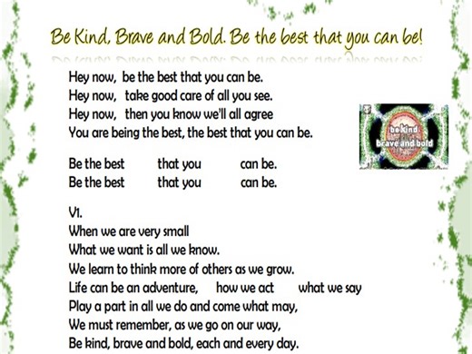 Be Kind, Brave and Bold: Be the best that you can be! | Teaching Resources