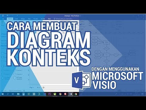 CARA MEMBUAT DIAGRAM KONTEKS PADA MICROSOFT VISIO