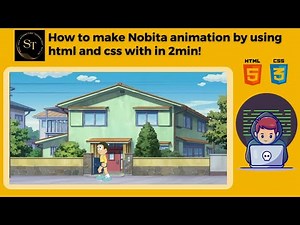 How to Make Nobita Animation? by Using 𝗛𝘁𝗺𝗹 & 𝗖𝗦𝗦 |