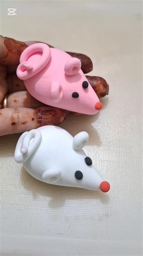 DIY idea 💞 How to make easily mouse 🐀with super clay#funny#music#clay#trend#vairal #art#shorts#funny