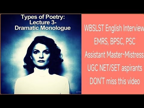 Dramatic Monologue in English Literature