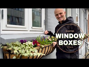 Planting Window Boxes (to save water) | Perennial Garden