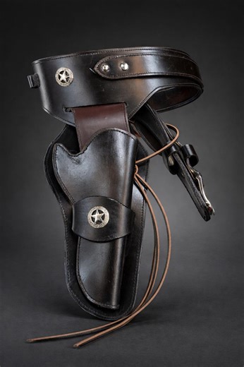 Cowboy Handmade Western Gun Holster Belt Leather for Revolver Pistol All Caliber Types - Etsy