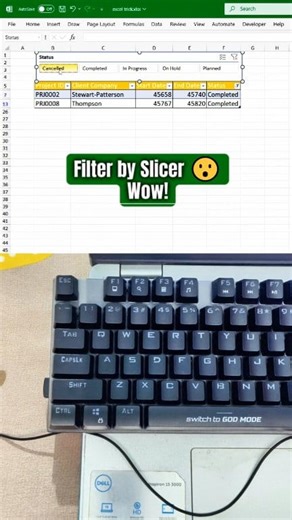 Instantly Filter Excel Tables with ONE Click | The Secret Slicer Hack! #ExcelTips #ExcelMagic #OfficeHacks #ExcelSlicer #ProductivityTools #slicer 🤯 Did you know Excel has a hidden button that filters your entire table instantly, no dropdown menus, no hassle? This simple Slicer trick is faster, cooler, and looks amazing in your reports Whether you’re a student, teacher, or office pro, this hidden Excel feature will change the way you filter data forever. 👉 Try it today, share it with your frie