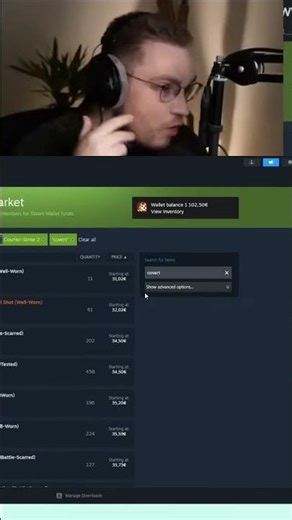 Streamer Reveals Overlooked Steam Market Filter in CS2 #shorts