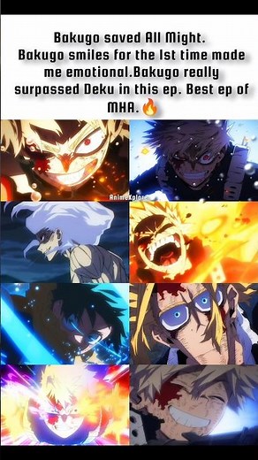 Bakugo’s growth hit different in this episode 🔥 he truly became a real hero 💪❤️ #BakugoMoment