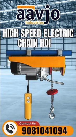 Electric Chain Hoist ⚡ Heavy Duty Industrial Lifting Solution | Live Demo