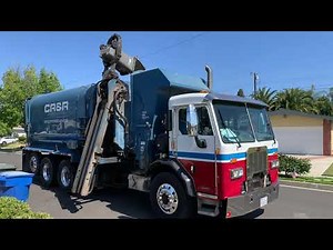 CR&R Environmental Services Garbage Trucks of La Habra