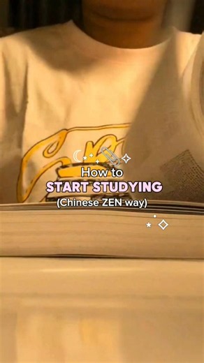 How to start studying (Chinese ZEN way) 📎📚