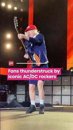Fans thunderstruck by iconic AC/DC rockers
