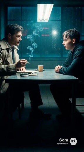 Detective Interrogation Scene in the Rain | Noir Crime Drama