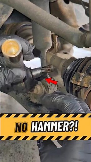 Remove a Tie Rod End WITHOUT a Hammer #car #mechanic