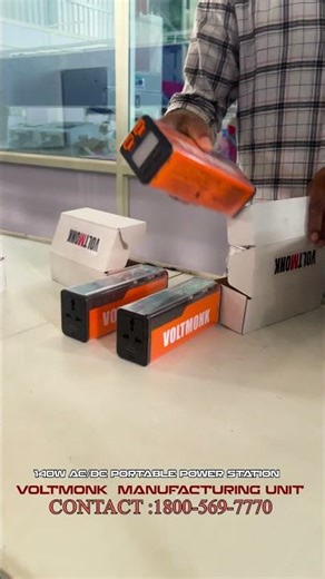 VOLTMONK 140W Portable Power Station Manufacturing & Packaging Process #voltmonk #shorts #powerbank