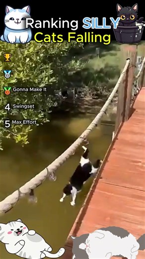 OMG Why Did They Fall? Silly Cats Falling!