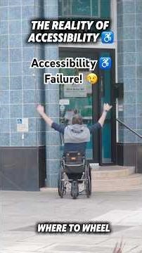 The reality living in an inaccessible world! 🌎♿️😢#wheelchair #disability #disabled #wheelchairlife