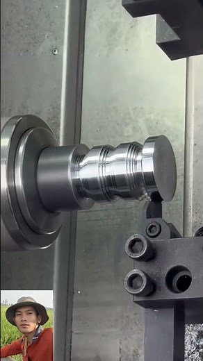 Precision metal turning in seconds #lathe #machining #metalwork