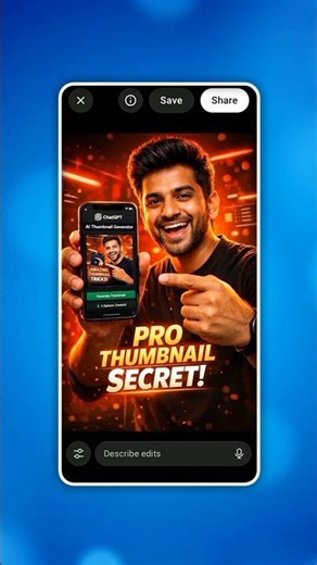 ChatGPT se PRO YouTube Thumbnail Banane ka Secret! 🔥 (30 sec hack)