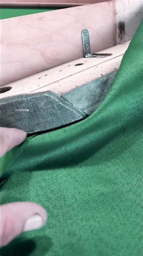 Installing fabric on pool table rails 11991366816