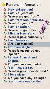 Person Information #englishlearnenglish | Free english2