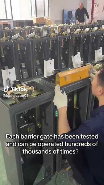 Each barrier gate has been tested and can be operated hundreds of thousands of times？#barriergate #factory #barrier #gate #ODM