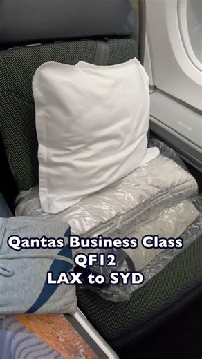 LAX to SYD Qantas business class review | Seat 24A #BusinessClass #Qantas