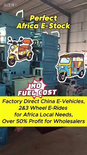 Africa’s e-mobility market is exploding, and our factory-direct 2 and 3-wheel e-rides are the perfect wholesale stock, built to fit every local commuting, business and delivery need with tough construction, low upkeep and long battery life. As the original Chinese e-vehicle factory with no middlemen, we guarantee unbeatable low prices, top quality across all models and over 50% profit per unit for our wholesale partners. I’m Adam—DM me now to claim your exclusive wholesale discounts and secure y