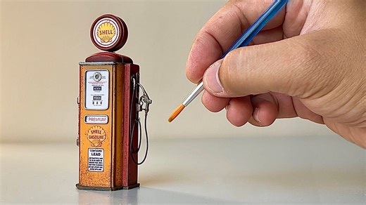 Making a Miniature Gas Pump from Cigarette Lighters