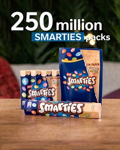 1.6K views · 94 reactions | We transitioned our Smarties range to recyclable paper packaging - a first for any global confections brand! Most importantly, it eliminated plastic from 250 million+ packs globally each year. It also paved the way for other products: our Nesquik team replaced plastic- and aluminum-layered packaging. Learn more about our packaging innovations here: https://nes.tl/CSV2021 ♻️   | Nestlé | Facebook