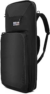 30” Rifle Bag Gun Backpack SBR Tactical Firearm Soft Case with Compartment, MOLLE Panel, Hideable Backpack Straps, Perfect Bug Out Truck Bag for Hunting and Shooting