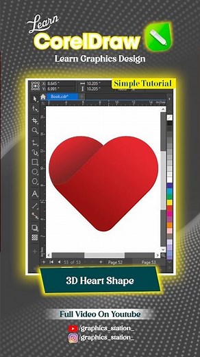 Coreldraw Simple Tutorial for 3D abstract design #logo #vector #3d #graphicsdesign