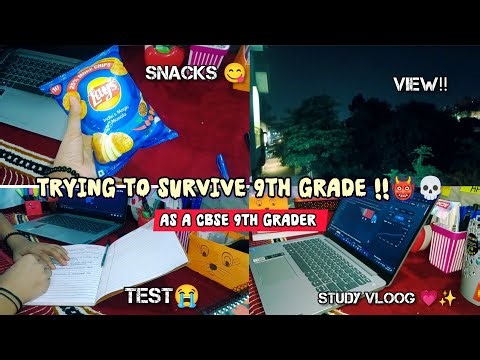 Trying to survive *9th grade* 🙂‍↕️💅🏻📚, || CBSE 9th grader🫂💗 || study vlog 🌷📚 || Alfi amazing world