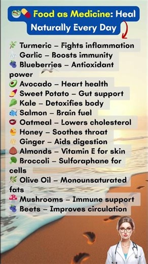 🥗💊 Food as Medicine: Heal Naturally Every Day #superfoods