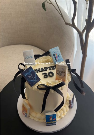 Bookish Birthday Cake for Chapter 30 Celebration