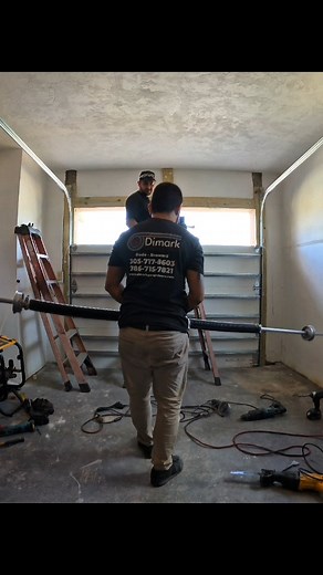 New residential garage door installation. 8' x 7' long panel insulated. #dimarkgaragedoors #garagedoors #garagedoor #garagedoorinstallation #garagedoorservice #LiftMaster #Clopay #miami #broward #coralgables | Dimark Garage and industrial door corp