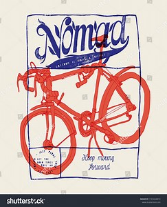 Travel By Bicycle Bicycle Nomad Doodle Stock Vector (Royalty Free) 1765668872 | Shutterstock