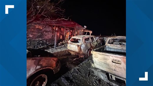 Home seriously damaged, several cars destroyed in Madison County fire