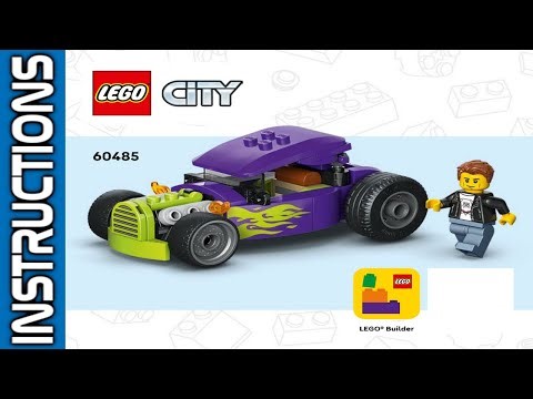 LEGO City 60485 Hot Rod - Step by step Instructions 💜🔥