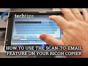 How to use the scan-to-email feature on your Ricoh copier || Office Systems Tech Tips