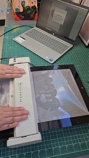 Xpresscreen | Fall in love with screen printing using the miscreen a4! ♥️♥️♥️♥️ #screenprinting #valentinesday #printmaking | Instagram