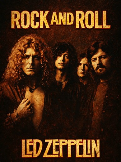 🎶 Rock and Roll – Led Zeppelin 🤘🔥 Você sabia? 👀 A música “Rock and Roll” do Led Zeppelin foi lançada em 1971 no clássico álbum Led Zeppelin IV. A canção é uma verdadeira homenagem ao rock dos anos 50, com um ritmo acelerado e energia explosiva 🎸⚡ Curiosidade: a introdução da bateria, tocada por John Bonham, foi inspirada no clássico “Keep A-Knockin’” de Little Richard. O riff nasceu durante uma jam session no estúdio e acabou virando um dos hinos do rock clássico. Com guitarras poderosas de