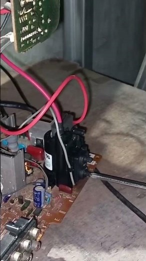 How to adjust a dark tube TV screen with no picture #TV #digitaltechnician #repair