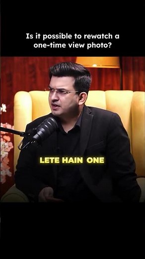 Is it possible to rewatch a one-time view photo #shorts