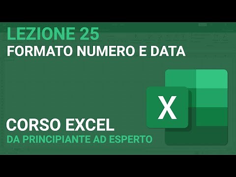Number and Date Format - EXCEL TUTORIAL ITALIAN 25